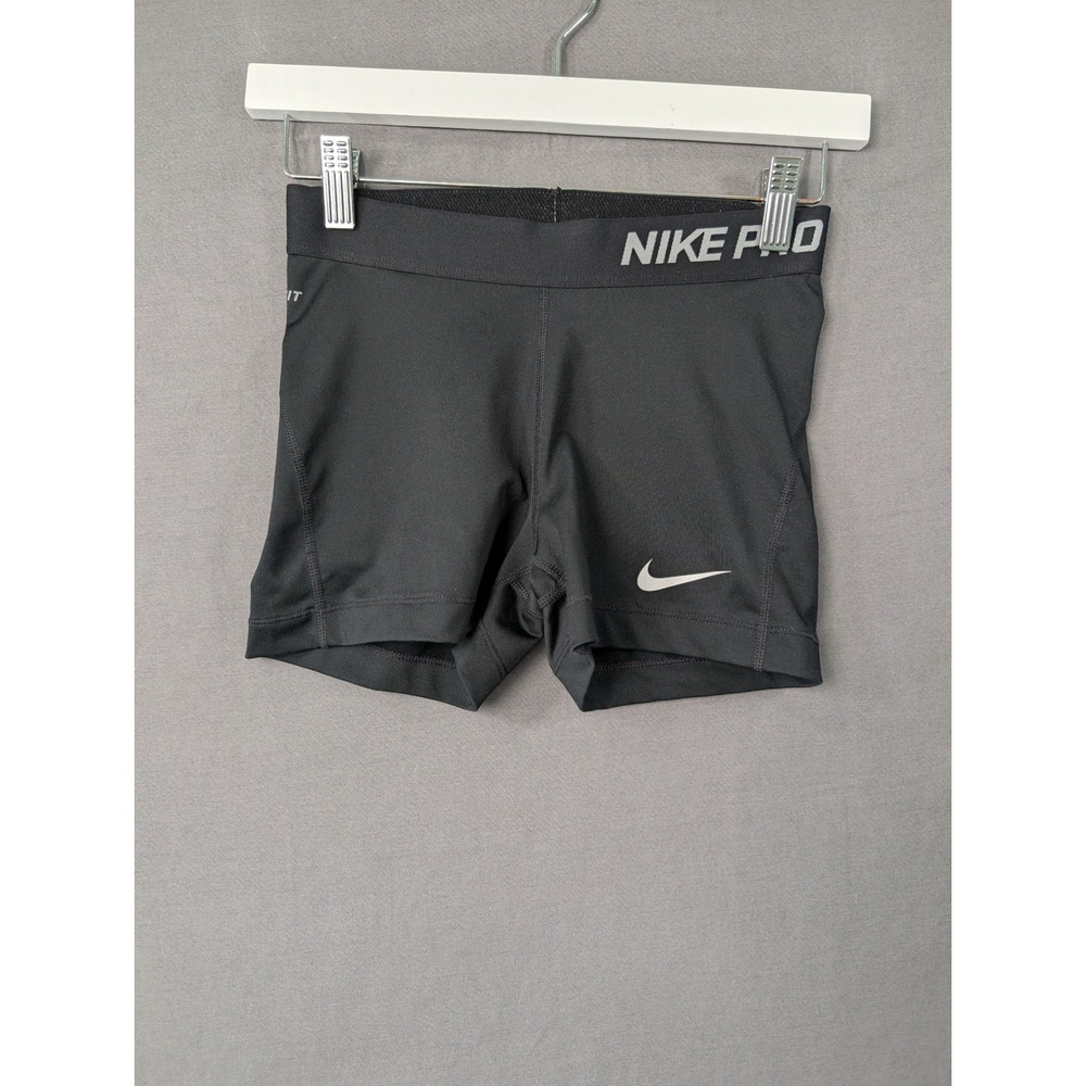 Nike Pro Womens Black Compression Training Shorts 589364-010 Small